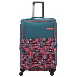 Nasher Miles India Expander Soft-Sided Polyester Check-in Luggage Teal 28 inch |75cm Trolley Bag-23