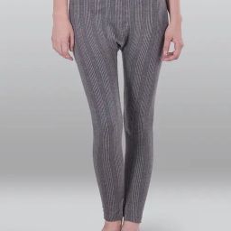 LUX Inferno Grey Striped Thermal Leggings-picture-45