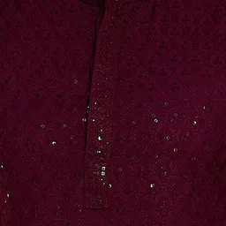 DIVISIVE Men Embroidered Regular Sequinned Kurta with Pyjamas image 2