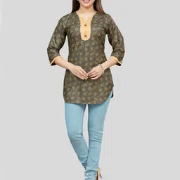 Saree Swarg Ethnic Motifs Printed Kurti image 3