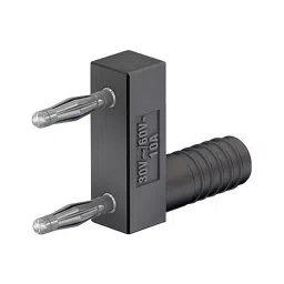 Staubli 2MM DUAL BANANA PLUG/RCPT, 10A, BLACK, 63.9845-21 (Pack of 2)-picture-46