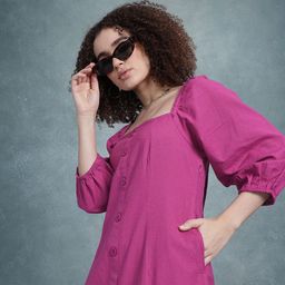 The Roadster Life Co. Pure Cotton A-Line Midi Dress-image-53