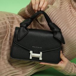 HAUTE SAUCE by Campus Sutra Leather Bucket Handheld Bag-42