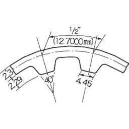 Mitsuboshi Chloroprene Rubber Double Timing Belt DH Type (Length 2844.8 mm, Teeth 224), 1120DH150G-image-75