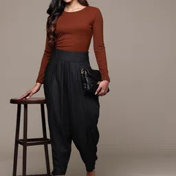 aarke Ritu Kumar Tailored Tapered Fit Pleated Jodhpuris-image-50