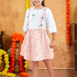 Muhuratam Girls Pure Wool Fit and Flare Dresses-picture-21