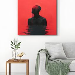 999Store Red & Black 1 Piece Canvas Other Wall Paintings-23