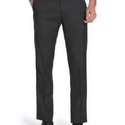 Arrow Black Regular Fit Checks Trousers-image-25