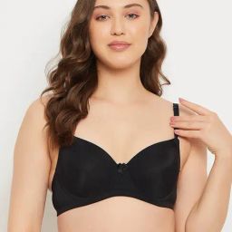 Clovia Black Full Coverage Under-Wired Bra-image-22