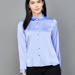 Code by Lifestyle Purple Regular Fit Shirt-image-9