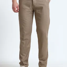 BEVDAAS Men Relaxed Fit Trousers-image-100