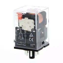 Omron MK-S Series General Purpose Relay DPDT 8-Pin 12 V DC Plug-In Terminal, MKS2P DC12 BY OMZ-11