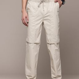 The Roadster Lifestyle Co. Men Baggy Fit Parachute Trousers-image-47