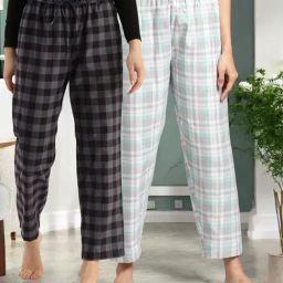 Kryptic Grey & Grey Cotton Relaxed Fit Printed Lounge Pants - Pack of 2-picture-37