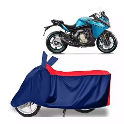 Auto Pearl Polyester Two Wheeler Cover for CFMoto 400GT (Red Blue)-16
