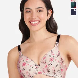 shyaway Pack Of 3 Floral Underwired Lightly Padded T-shirt Bras With All Day Comfort-image-51