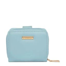 Caprese Blue Solid Bi-Fold Wallet for Women-image-20