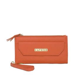 Caprese Orange Solid Bi-Fold Wallet for Women-picture-40