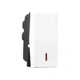 Legrand Switch with Indicator Allzy 6 Amp 1 Way 1 Module Glossy White, 6811 02 (Pack of 20 Pcs)-11