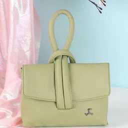Mochi Women Solid Structured Handheld Bag-image-22