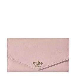 Eske Petra Pink Solid Tri-Fold Wallet for Women-14