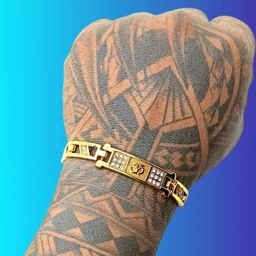 Dynamic Retail Global Men's Gold-Plated Link Chain Bracelet-19