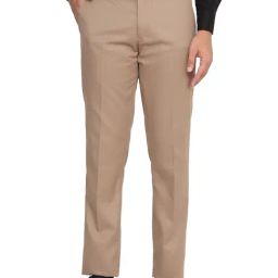 TAHVO Brown  Regular Fit Trousers-image-46