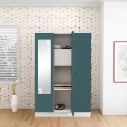 Godrej Interio Slimline 3-Door Steel Almirah, Tex Sea Pine (1-Year Warranty, 1 Locker)-image-30