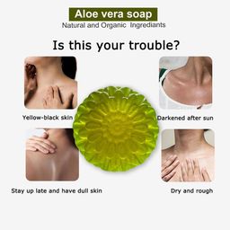 GROOVY Set Of 5 Aloe Vera Soaps - 100 g Each image 2