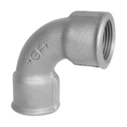 Georg Shrt Elbow Fischer Galvanised malleable Iron Fitting 90° Short Female BSPP 1/2in to 1/2in, 770012204 (Pack of 5)-image-46