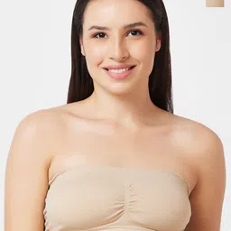NOIRA Pack Of 2 Half Coverage Lightly Padded Cotton Bandeau Bra With All Day Comfort-picture-12