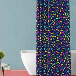 ArtzFolio Blue & Pink Printed Water Proof Shower Curtain-image-74