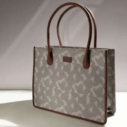 ZOUK Aravalli Abstract Book Grey Printed Tote Handbag-21