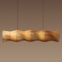 HABERE INDIA Brown Textured Ceiling Lamp-image-20