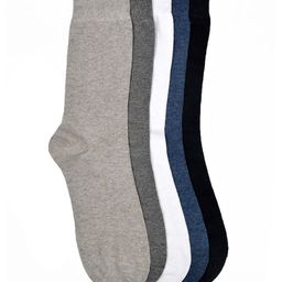 VINENZIA Men Set Of 5 Multicoloured Calf-Length Socks-24
