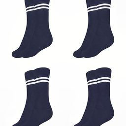 MUKHAKSH Unisex Blue Socks-image-92