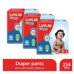 Luv Lap Diaper Pants Super Jumbo Pack of 3 Small Size - 234 Pieces-16
