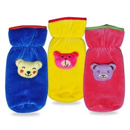 Chinmay Kids Baby Feeding and Nursing Bottle Cover Attractive Cartoon Pack Of 3 (Blue, Yellow, Pink)-image-120