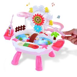 Azhari  happy fishing game with lights and musics and spinning wheel entertainment game for kids-14