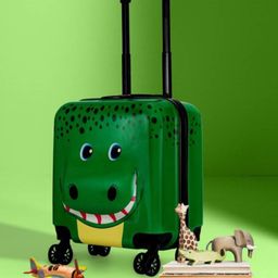 Mihar Kid's Travel Suitcase Trolley Bag with Wheels - Height 17.3 inch-image-46