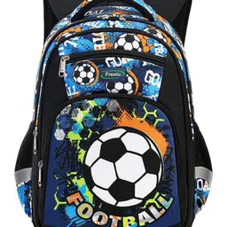 Frantic Premium Quality Black Football bag for Kids - Height 16 Inch-picture-8