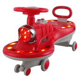 JoyRide Thomas DLX Light-Up Magic Car Easy Glide Ride-On Toy for Kids LED Lights, Music & 360 Swivel Wheels Indoor/Outdoor 2+ Years RED-picture-29