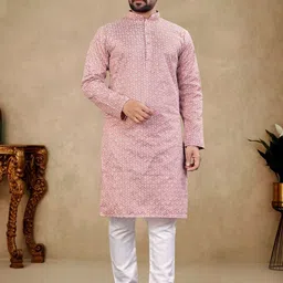 Zurika Fashion Men Chikankari Embroidered Straight Kurta-picture-36