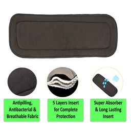 Fantasy India Kids Reusable Washable Wet-Free Inserts for Babies (5 Layer Insert Pad For Cloth Diapers) image 2