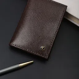 Van Heusen Men Textured Leather Two Fold Wallet-7