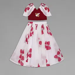 Anneca Girls Patchwork Ready to Wear Lehenga &-picture-29