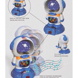 Fiddlerz Space Robot Shooting Game for Kids with Lights Music Air-Powered Gun Moving Target and Digital Scoring System Interactive Play for Boys and Girls image 3