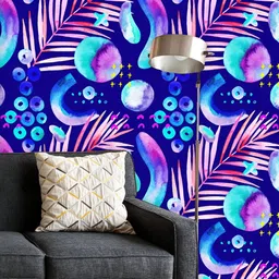 ArtzFolio Printed UV-Resistant Anti-Bacterial Tropical Leaf Strokes Peel & Stick Wallpaper-image-47