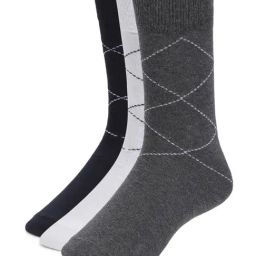 Sokker Multicolor Cotton Blend Solid Socks - Set of 3-image-7