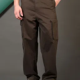 LIMEROAD Men Relaxed Fit Cargos-image-42